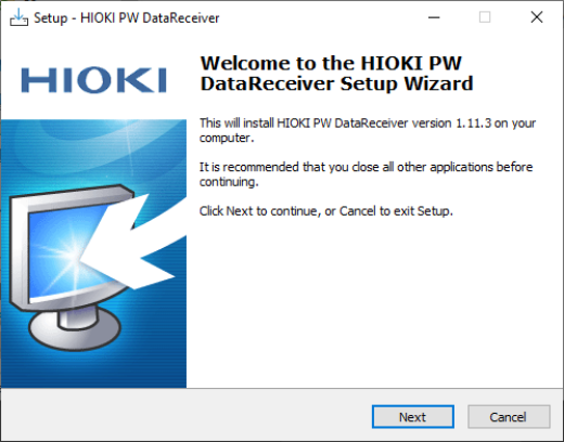 PW Data Receiver (PC Application Software)